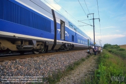 Viennaslide-05209916 Frankreich, SNCF, TGV, Panne am 24.5.2001 - France, SNCF Railroad, TGV, Breakdown on May 24, 2001