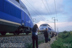 Viennaslide-05209917 Frankreich, SNCF, TGV, Panne am 24.5.2001 - France, SNCF Railroad, TGV, Breakdown on May 24, 2001