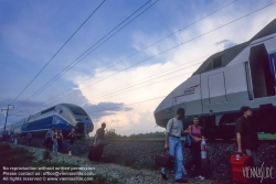 Viennaslide-05209921 Frankreich, SNCF, TGV, Panne am 24.5.2001 - France, SNCF Railroad, TGV, Breakdown on May 24, 2001