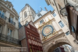 Viennaslide-05211129 Rouen, Normandy-Pays de la Loire, Gros Horloge