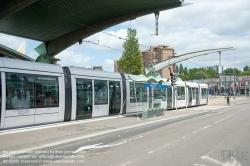 Viennaslide-05211837 Rouen, Tramway, Station Hotel de Ville Sotteville - Rouen, Tramway, Hotel de Ville Sotteville Station