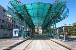 Viennaslide-05215802 Caen, Reste der ehemaligen Busbahn in Herouville (TVR)