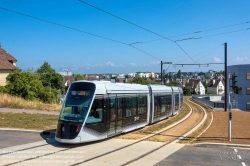 Viennaslide-05215957 Die Straßenbahn Caen (frz. Tramway de Caen) ist das Straßenbahnsystem der französischen Stadt Caen. Die Inbetriebnahme der ersten Linien erfolgte am 27. Juli 2019. Alle Linien nutzen in der Innenstadt von Caen einen gemeinsamen Streckenabschnitt.