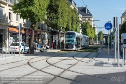 Viennaslide-05215975 Die Straßenbahn Caen (frz. Tramway de Caen) ist das Straßenbahnsystem der französischen Stadt Caen. Die Inbetriebnahme der ersten Linien erfolgte am 27. Juli 2019. Alle Linien nutzen in der Innenstadt von Caen einen gemeinsamen Streckenabschnitt.