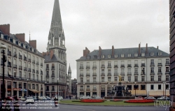 Viennaslide-05221017 Nantes, Place Royale, Historisches Foto, 1962