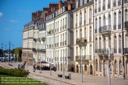 Viennaslide-05221024 Nantes, Quai Turenne: ehemalige Feydeau-Insel, ehemaliges Ufer der Loire, heute zugeschüttet