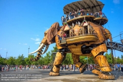 Viennaslide-05221620 Nantes, Les Machines d'Ile, Der große Elefant - Nantes, Les Machines d'Ile, The Great Elephant