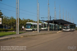 Viennaslide-05221814 Nantes, Straßenbahnlinie 1, Endstation Francois Mitterand