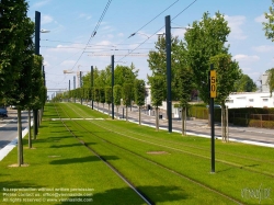 Viennaslide-05221940 Nantes, moderne Straßenbahn, Avenue de la jeunesse - Nantes, Modern Tramway, Avenue de la jeunesse