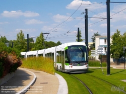 Viennaslide-05221944 Nantes, moderne Straßenbahn, Avenue de la jeunesse - Nantes, Modern Tramway, Avenue de la jeunesse