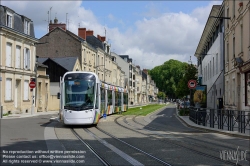 Viennaslide-05222704 Angers, moderne Straßenbahn, Station Roseraie - Angers, modern Tramway, Roseraie Station