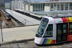 Viennaslide-05222719 Frankreich, Angers, Straßenbahn Linie C, Gare Saint-Loud // France, Angers, Tramway Line C, Gare Saint-Loud