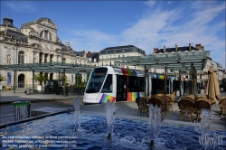 Viennaslide-05222723 Angers, moderne Straßenbahn, Rue de Létanduère - Angers, modern Tramway, Rue de Létanduère