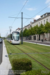 Viennaslide-05222736 Angers, moderne Straßenbahn, Boulevard du Maréchal Foch - Angers, modern Tramway, Boulevard du Maréchal Foch