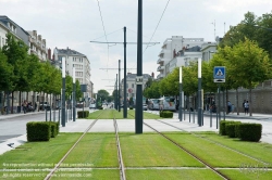 Viennaslide-05222744 Angers, moderne Straßenbahn, Boulevard du Maréchal Foch - Angers, modern Tramway, Boulevard du Maréchal Foch