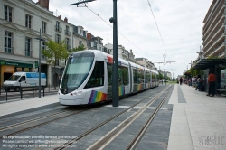 Viennaslide-05222746 Angers, moderne Straßenbahn, Boulevard du Maréchal Foch - Angers, modern Tramway, Boulevard du Maréchal Foch