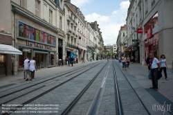 Viennaslide-05222763 Angers, moderne Straßenbahn, Rue d'Alsace - Angers, modern Tramway, Rue d'Alsace