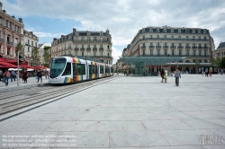 Viennaslide-05222770 Angers, Place du Ralliement, moderne Straßenbahn - Angers, Place du Ralliement, modern Tramway