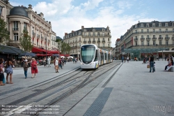 Viennaslide-05222775 Angers, Place du Ralliement, moderne Straßenbahn - Angers, Place du Ralliement, modern Tramway