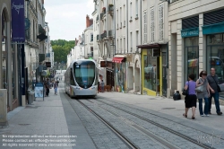 Viennaslide-05222776 Angers, Rue de la Roe, moderne Straßenbahn -  Angers, Rue de la Roe, modern Tramway