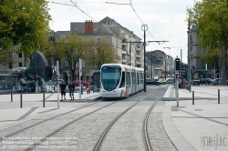 Viennaslide-05222802 Angers, moderne Straßenbahn, Place Francois Mitterand - Angers, modern Tramway, Place Francois Mitterand