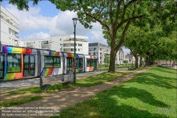 Viennaslide-05222803 Frankreich, Angers, Straßenbahn Linie B, Bd Henri Arnauld // France, Angers, Tramway Line B, Bd Henri Arnauld