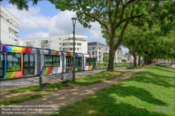 Viennaslide-05222803 Angers, moderne Straßenbahn - Angers, modern Tramway