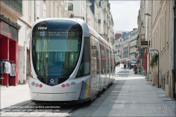 Viennaslide-05222928 Frankreich, Angers, Straßenbahn Linie A, Rue de la Roe // France, Angers, Tramway Line A, Rue de la Roe