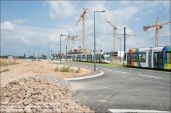 Viennaslide-05222930 Angers, Rue de Létanduère, moderne Straßenbahn - Angers, Rue de Létanduère, modern Tramway