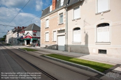 Viennaslide-05222931 Angers, Rue de Létanduère, moderne Straßenbahn - Angers, Rue de Létanduère, modern Tramway