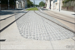 Viennaslide-05222933 Angers, Rue de Létanduère, moderne Straßenbahn - Angers, Rue de Létanduère, modern Tramway