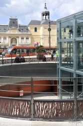 Viennaslide-05223914 France, Le Mans, modern Tramway, Place de la Republique