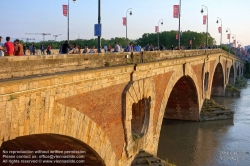 Viennaslide-05235007 Toulouse, la Garonne, Pont Neuf