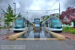 Viennaslide-05241857h Strasbourg, moderne Straßenbahn, Endstation Lingolsheim Tiergaertel - Strasbourg, modern Tramway, Lingolsheim Tiergaertel