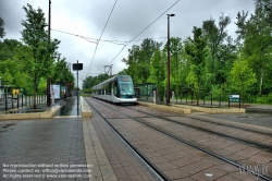 Viennaslide-05241867h Strasbourg, moderne Straßenbahn, Station Lingolsheim Hotel de Ville - Strasbourg, modern Tramway, Lingolsheim Hotel de Ville