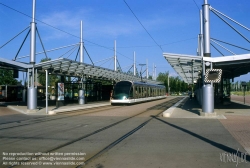 Viennaslide-05241909 Strasbourg, moderne Straßenbahn, Station Rotonde - Strasbourg, modern Tramway, Rotonde Station