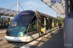 Viennaslide-05241910 Strasbourg, moderne Straßenbahn, Station Rotonde - Strasbourg, modern Tramway, Rotonde Station