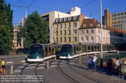 Viennaslide-05241920 Strasbourg, moderne Straßenbahn - Strasbourg, modern Tramway