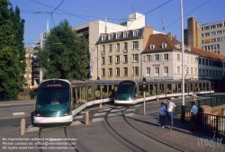 Viennaslide-05241922 Strasbourg, moderne Straßenbahn - Strasbourg, modern Tramway