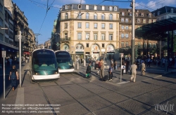 Viennaslide-05241948 Strasbourg, moderne Straßenbahn, Station Homme de Fer - Strasbourg, modern Tramway, Homme de Fer Station