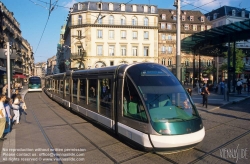 Viennaslide-05241950 Strasbourg, moderne Straßenbahn, Station Homme de Fer - Strasbourg, modern Tramway, Homme de Fer Station