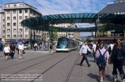 Viennaslide-05241952 Strasbourg, moderne Straßenbahn, Station Homme de Fer - Strasbourg, modern Tramway, Homme de Fer Station