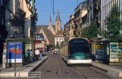 Viennaslide-05241954 Strasbourg, moderne Straßenbahn - Strasbourg, modern Tramway