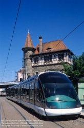 Viennaslide-05241970 Strasbourg, moderne Straßenbahn, Gare de Krimmeri-Meinau - Strasbourg, modern Tramway, Gare de Krimmeri-Meinau