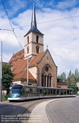 Viennaslide-05241973 Strasbourg, moderne Straßenbahn - Strasbourg, modern Tramway