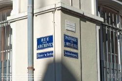 Viennaslide-05244013 Mulhouse, zweisprachige Straßentafeln - Mulhouse, bilingual Street Signs