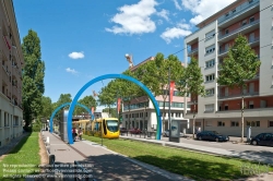 Viennaslide-05244845 Mulhouse, Tramway, Avenue Robert Schuman