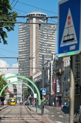 Viennaslide-05244848 Mulhouse, Tramway vor Europaturm