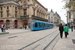 Viennaslide-05252848 Reims, moderne Straßenbahn, Opera - Reims, modern Tramway, Opera