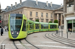 Viennaslide-05252853 Reims, moderne Straßenbahn, Design in Anlehnung an ein Champagnerglas - Reims, modern Tramway, Champagne Glass Design